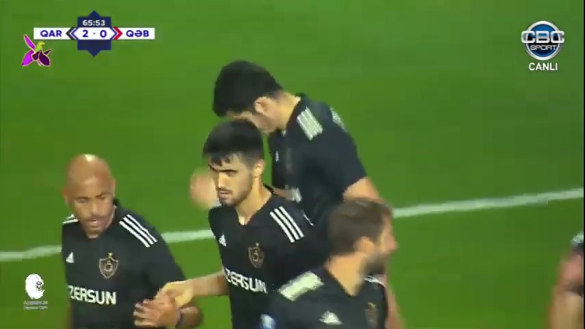 613 Qarabag Vs Qabala 67 skor gol Ramil Sheydaev, skor 2:0