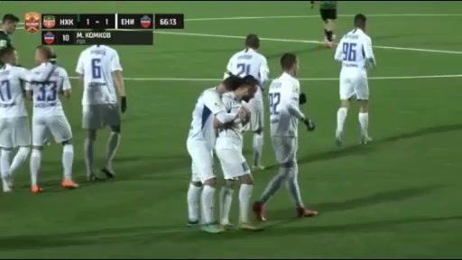 RUS D1 Neftekhimik Nizhnekamsk Vs Yenisey Krasnoyarsk Mikhail Aleksandrovich Komkov Goal in 67 min, Score 1:2