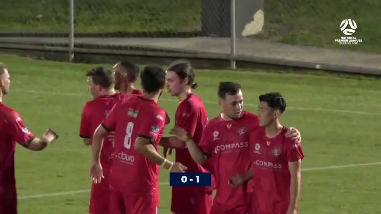 AUS QSL Brisbane Strikers Vs Redlands United FC 32 phút Vào, ghi bàn 0:1