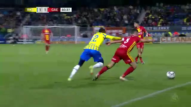 HOL D1 RKC Waalwijk Vs Go Ahead Eagles Alexander Büttner Goal in 60 min, Score 1:1