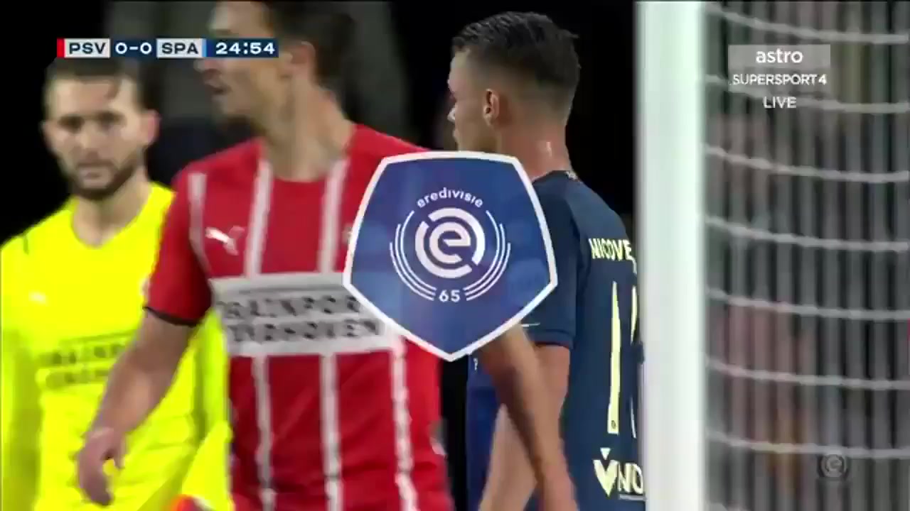 HOL D1 PSV Eindhoven Vs Sparta Rotterdam  Goal in 24 min, Score 0:1