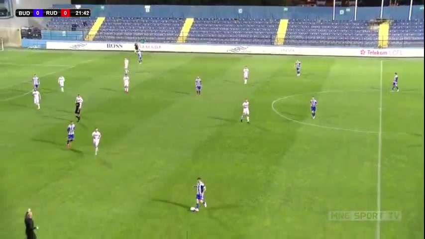 MNE D1 FK Buducnost Podgorica Vs FK Rudar Pljevlja Zoran Petrovic Goal in 22 min, Score 1:0