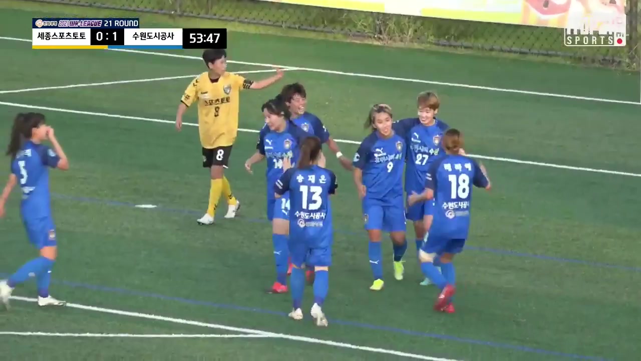 KOR WD1 Sejong Gumi Sportstoto (w) Vs Suwon FMC (w)  Goal in 55 min, Score 0:2