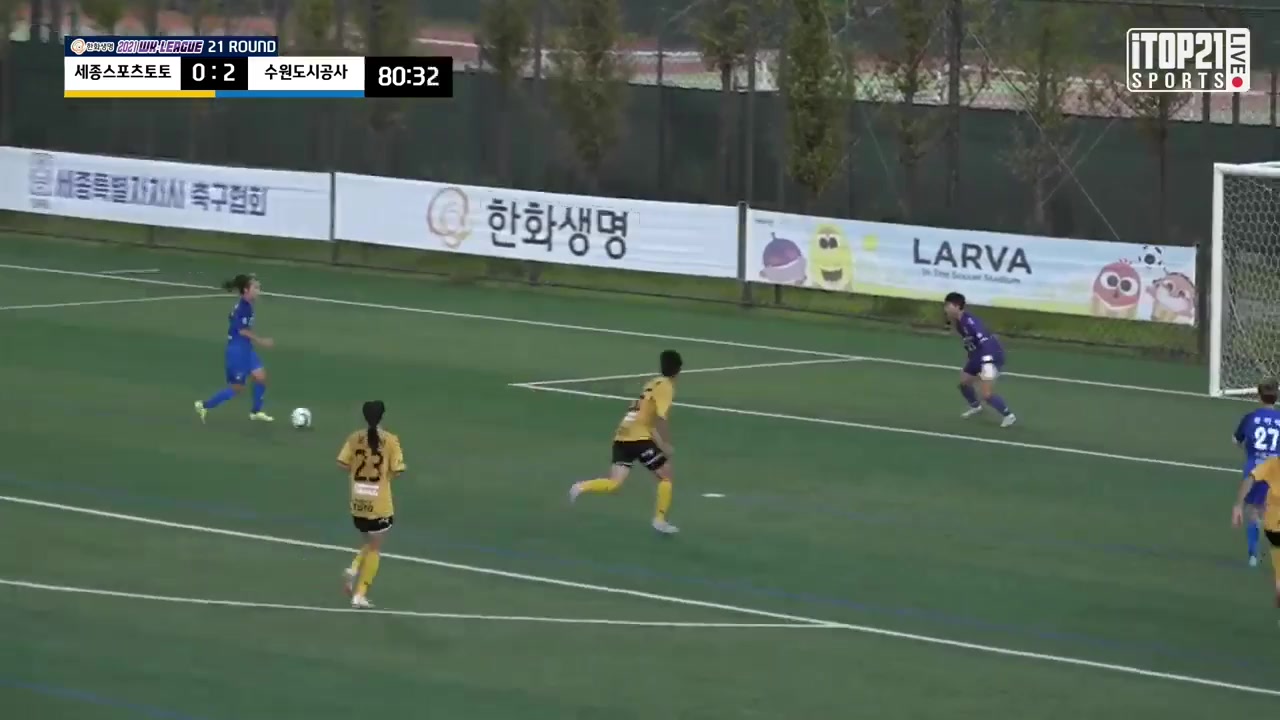 KOR WD1 Sejong Gumi Sportstoto (w) Vs Suwon FMC (w)  Goal in 82 min, Score 0:3
