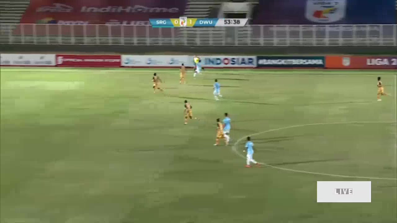 印尼甲 帕尔西冷 Vs 德瓦FC 55分Budiyono进球,比分0:2