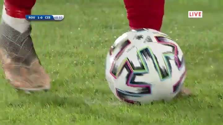 INT FRL Romania U20 Vs Czech Republic U20 Krobot L. Goal in 49 min, Score 1:1