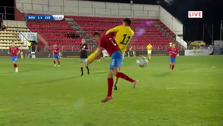 1366 Romania U20 Vs Czech Republic U20 85 skor gol , skor 2:1