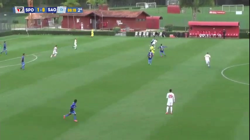 巴圣青联 圣保罗U20 Vs 圣本托青年队 55分进球,比分2:0