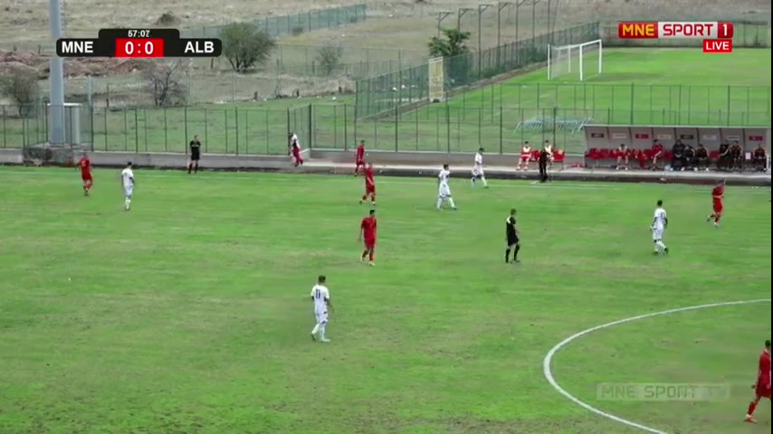 INT FRL Montenegro  U19 Vs Albania U19  Goal in 57 min, Score 0:1