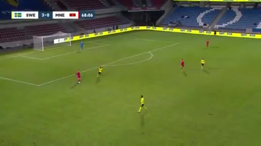 UEFA  U21Q Sweden U21 Vs Montenegro U21 68 ทำประตู Anthony Elanga ประตู, ทำคะแนน 3:0