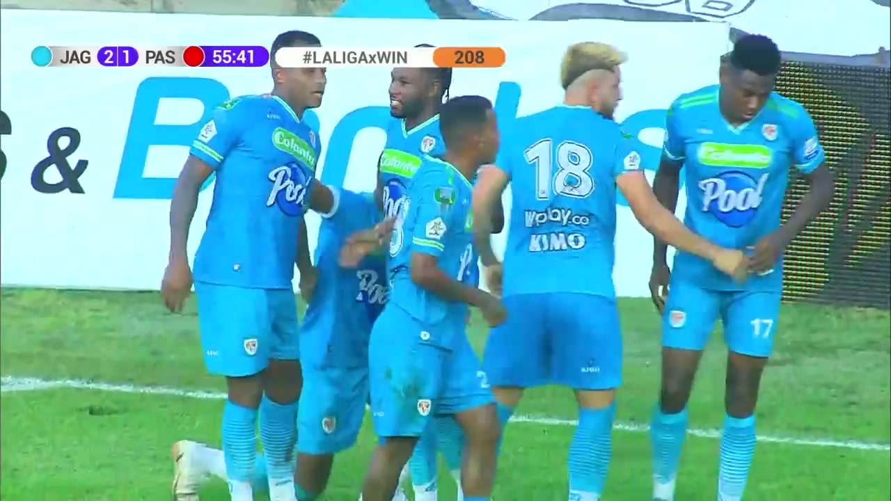 COL D1 Jaguares de Cordoba Vs Deportivo Pasto 55 phút Vào, ghi bàn 2:1