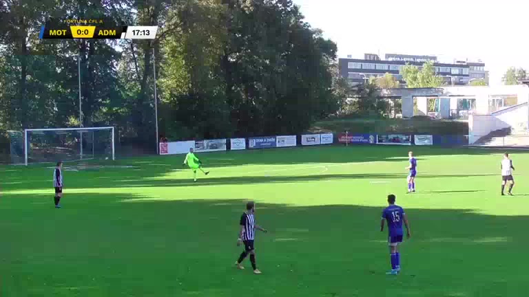 CZE CFL SK Motorlet Praha Vs Admira Praha 17 phút Vào, ghi bàn 0:1