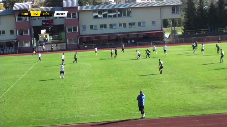 CZE CFL FK Banik Sokolov Vs FK Pribram B Bilek Goal in 36 min, Score 2:2