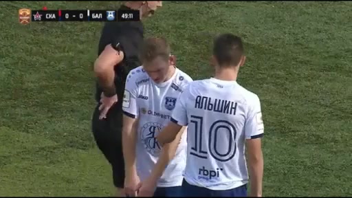 RUS D1 SKA Khabarovsk Vs Baltika Kaliningrad Artyom Popov Goal in 50 min, Score 0:1