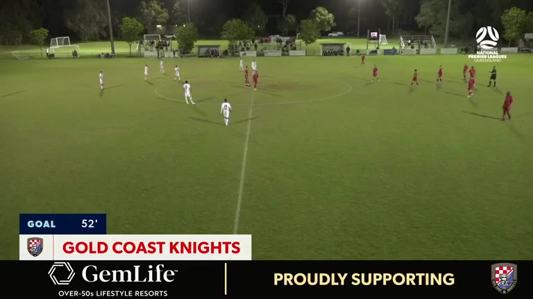 AUS QSL Redlands United FC Vs Gold Coast Knights 52 phút Vào, ghi bàn 2:1