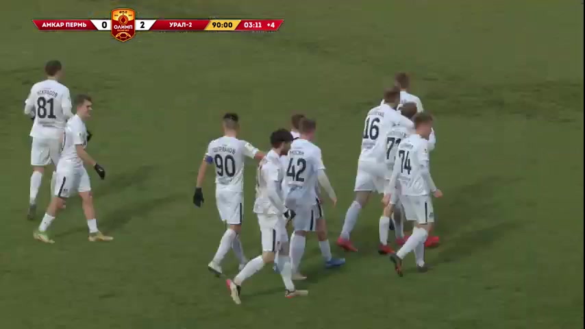 RUS D2 Amkar Perm Vs FK Ural-2  Goal in 93 min, Score 0:2