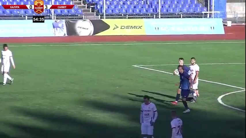 RUS D2 FK Kaluga Vs Salyut-Energia Belgorod  Goal in 55 min, Score 1:3