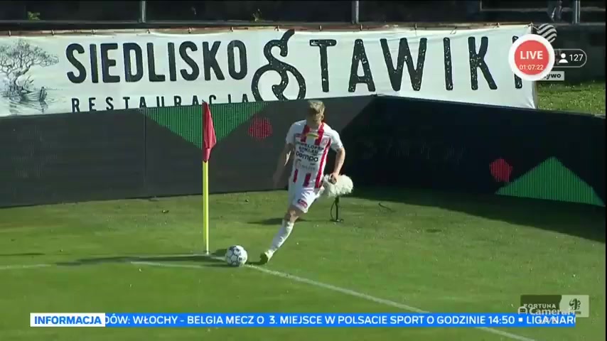 POL D1 Zaglebie Sosnowiec Vs Resovia Rzeszow Kubowicz Goal in 45 min, Score 0:1