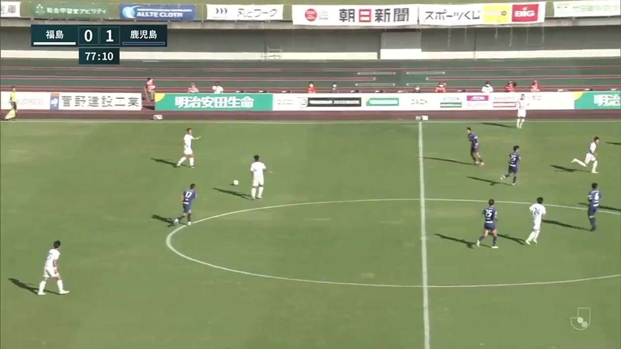 JPN D3 Fukushima United FC Vs Kagoshima United Tokac Goal in 78 min, Score 1:1