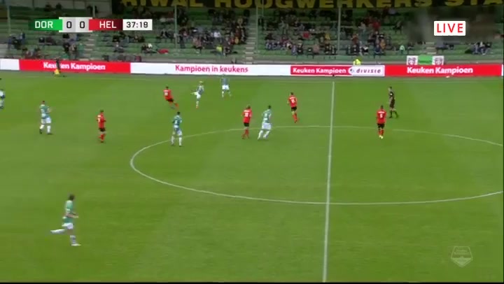 HOL D2 Dordrecht Vs Helmond Sport 38 phút Liam BossinVào, ghi bàn 0:1