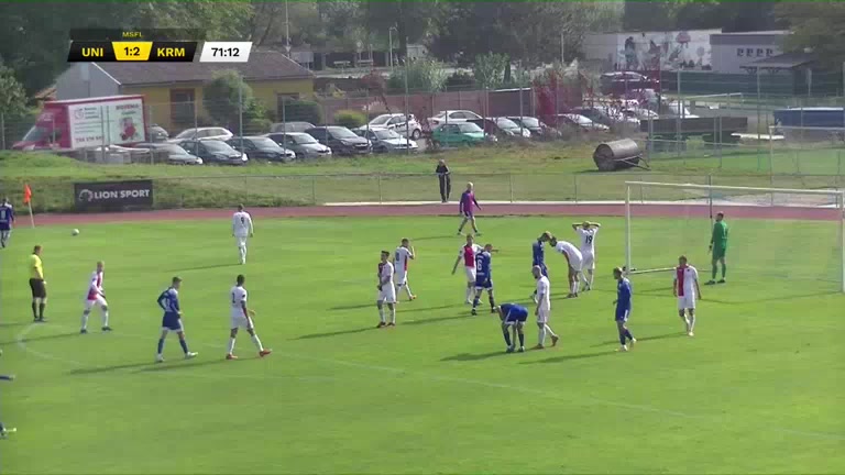 CZE CFL Unicov Vs Slavia Kromeriz 71 phút Vào, ghi bàn 2:2