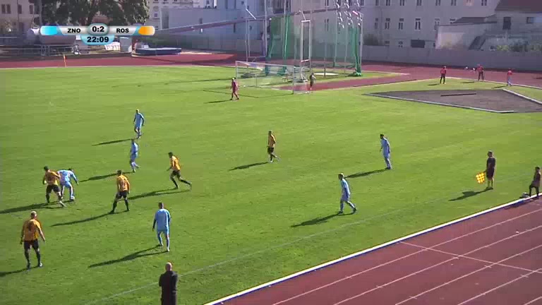 CZE CFL SC Znojmo Vs Slovan Rosice 22 phút Vào, ghi bàn 1:2
