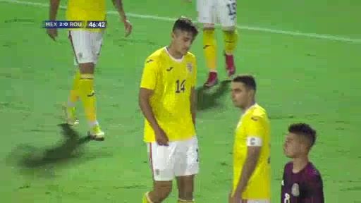 INT FRL Romania U21 Vs Mexico U21  Goal in 48 min, Score 0:3
