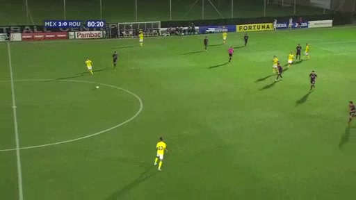 INT FRL Romania U21 Vs Mexico U21  Goal in 82 min, Score 1:3