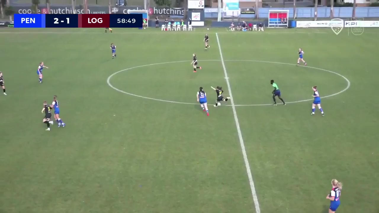 QLD SL(W) Peninsula Power NPL (w) Vs Logan Lightning (w)  Goal in 60 min, Score 2:2