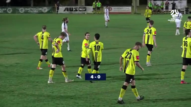 AUS QSL Moreton Bay United Vs Sunshine Coast Wanderers FC  Goal in 59 min, Score 4:0