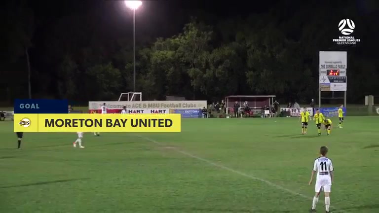 AUS QSL Moreton Bay United Vs Sunshine Coast Wanderers FC  Goal in 84 min, Score 5:2