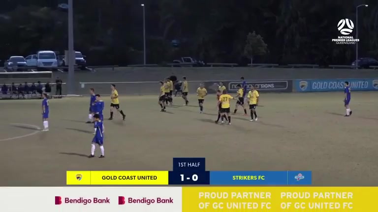 AUS QSL Gold Coast United Vs Brisbane Strikers 32 phút Vào, ghi bàn 1:0