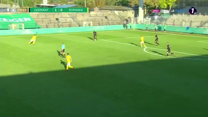 INT FRL Germany U20 Vs Romania U20  Goal in 72 min, Score 2:0