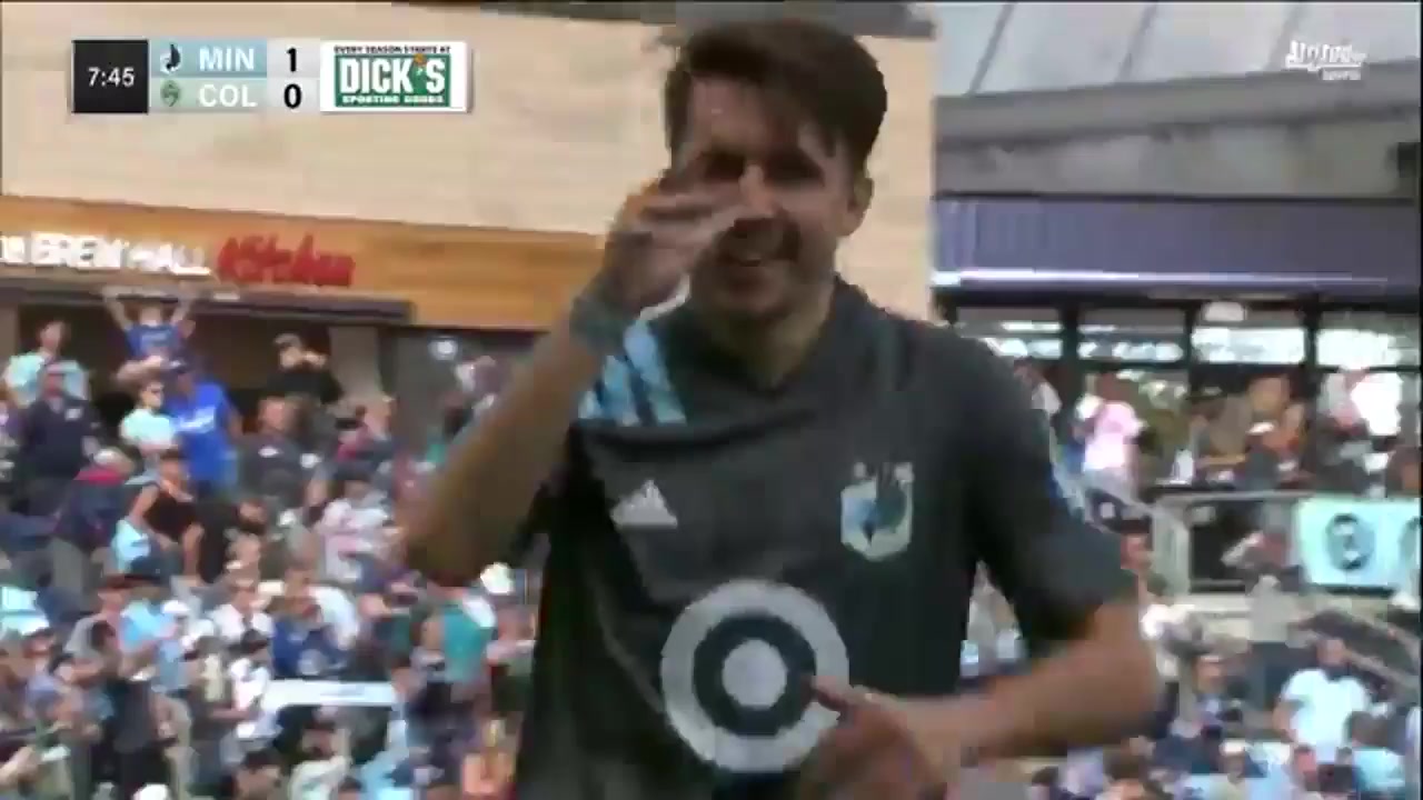 MLS Minnesota United FC Vs Colorado Rapids 7 ทำประตู Adrien Hunou ประตู, ทำคะแนน 1:0