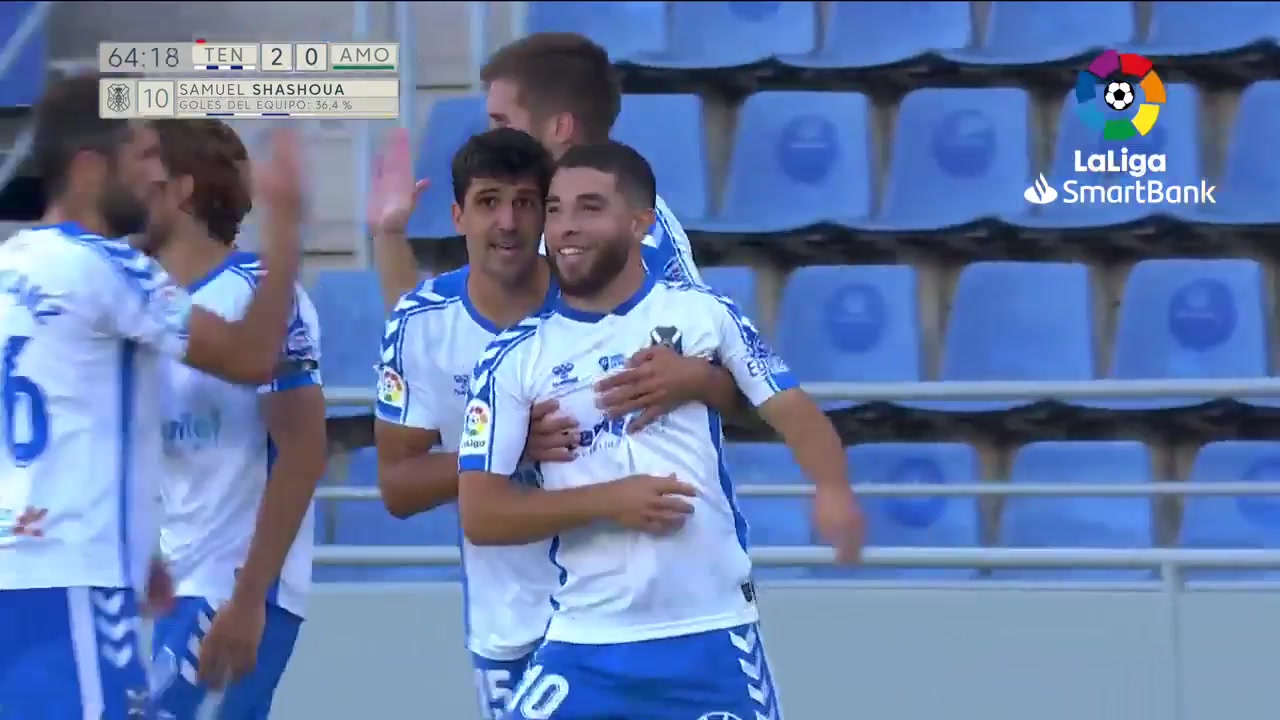 SPA D2 Tenerife Vs SD Amorebieta Samuel Shashoua Goal in 64 min, Score 2:0