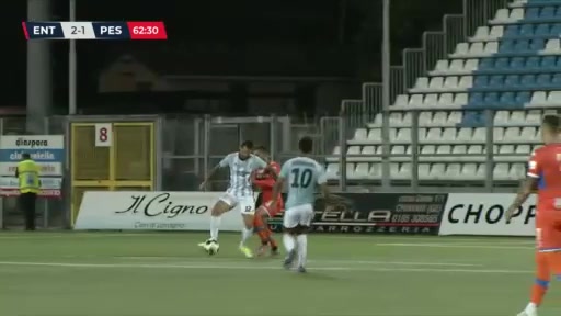 ITA C1 ACD Virtus Entella Vs Pescara Schenetti Goal in 62 min, Score 2:1