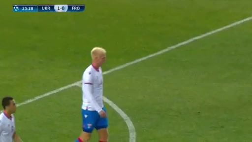 歐青U21外 烏克蘭U21 Vs 法羅羣島U21 23分艾姆臣進球,比分1:0