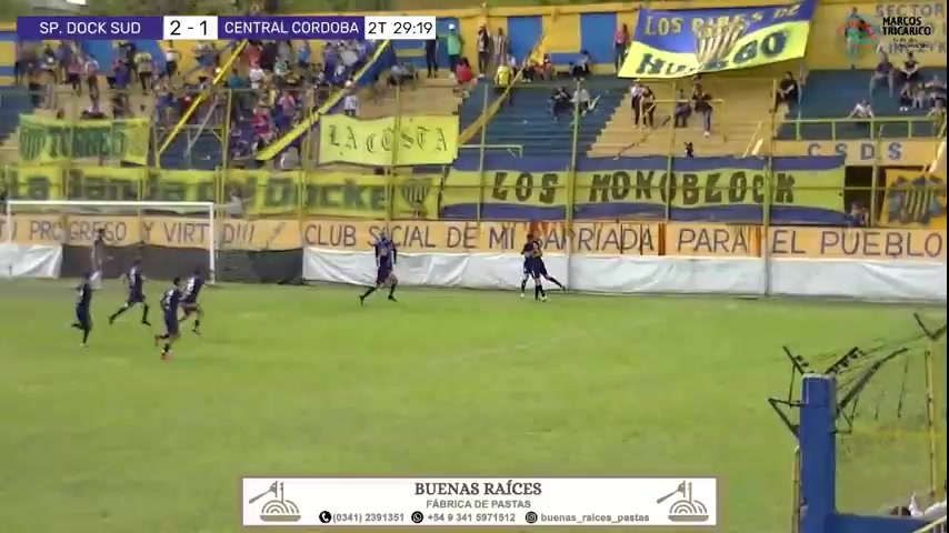 ACT  M Sportivo Dock Sud Vs Central Cordoba De Rosario 75 phút Vào, ghi bàn 2:2