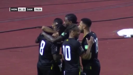 WCPCA Honduras Vs Jamaica Oniel Fisher Goal in 78 min, Score 0:2