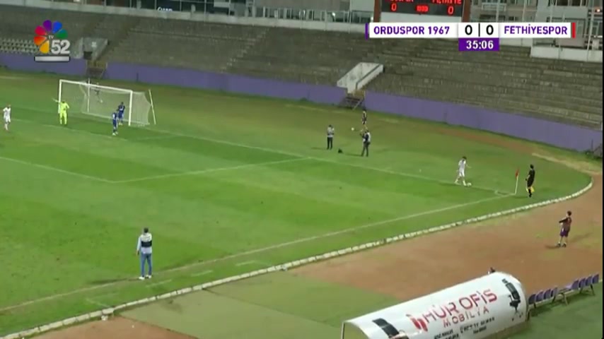 TUR 3B Orduspor Vs Fethiyespor Aslan Goal in 34 min, Score 1:0