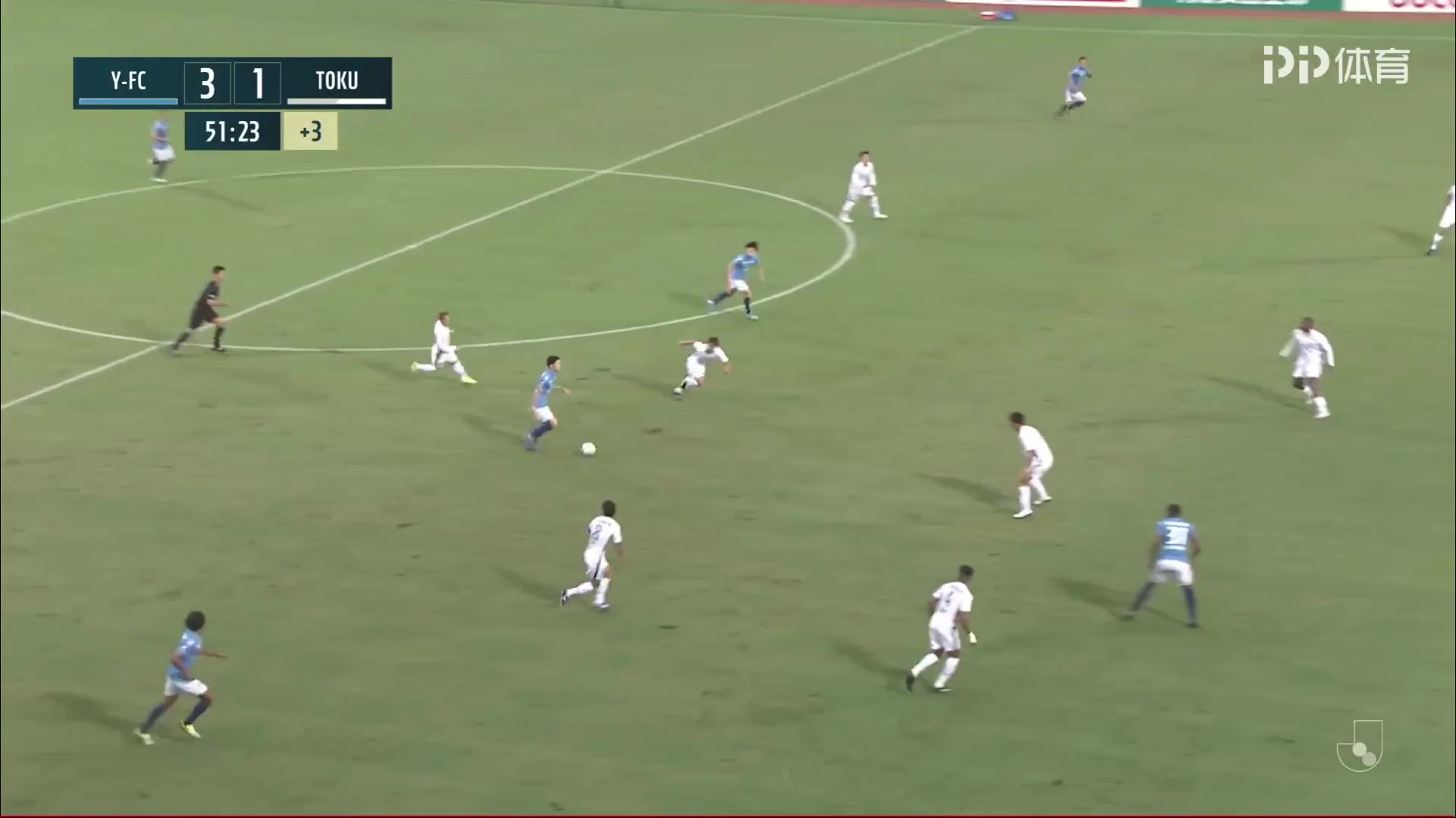 JPN D1 Yokohama FC Vs Tokushima Vortis Saulo Rodrigues da Silva Goal in 45+ min, Score 3:1