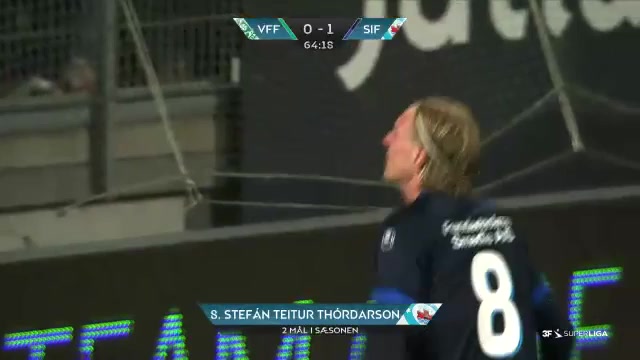 DEN SASL Viborg Vs Silkeborg 64 ทำประตู Stefan Teitur Thordarson ประตู, ทำคะแนน 0:1