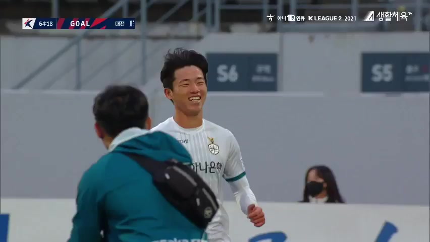 KOR D2 Chungnam Asan Vs Daejeon Citizen Lee Hyun Sik Goal in 65 min, Score 2:3