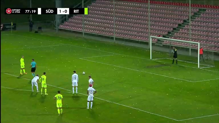 LIT D1 Suduva Vs FK Riteriai 77 phút Vào, ghi bàn 1:1