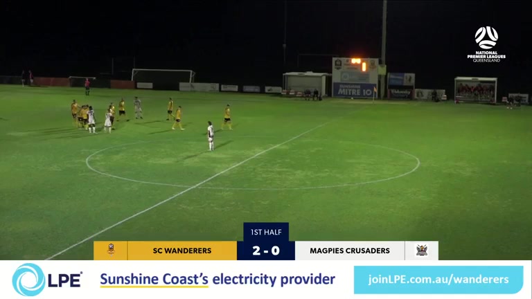 1068 Sunshine Coast Wanderers FC Vs Magpies Crusaders 26 skor gol , skor 2:0