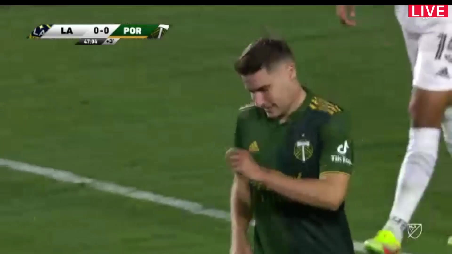 MLS Los Angeles Galaxy Vs Portland Timbers 45+ ทำประตู  ประตู, ทำคะแนน 0:1