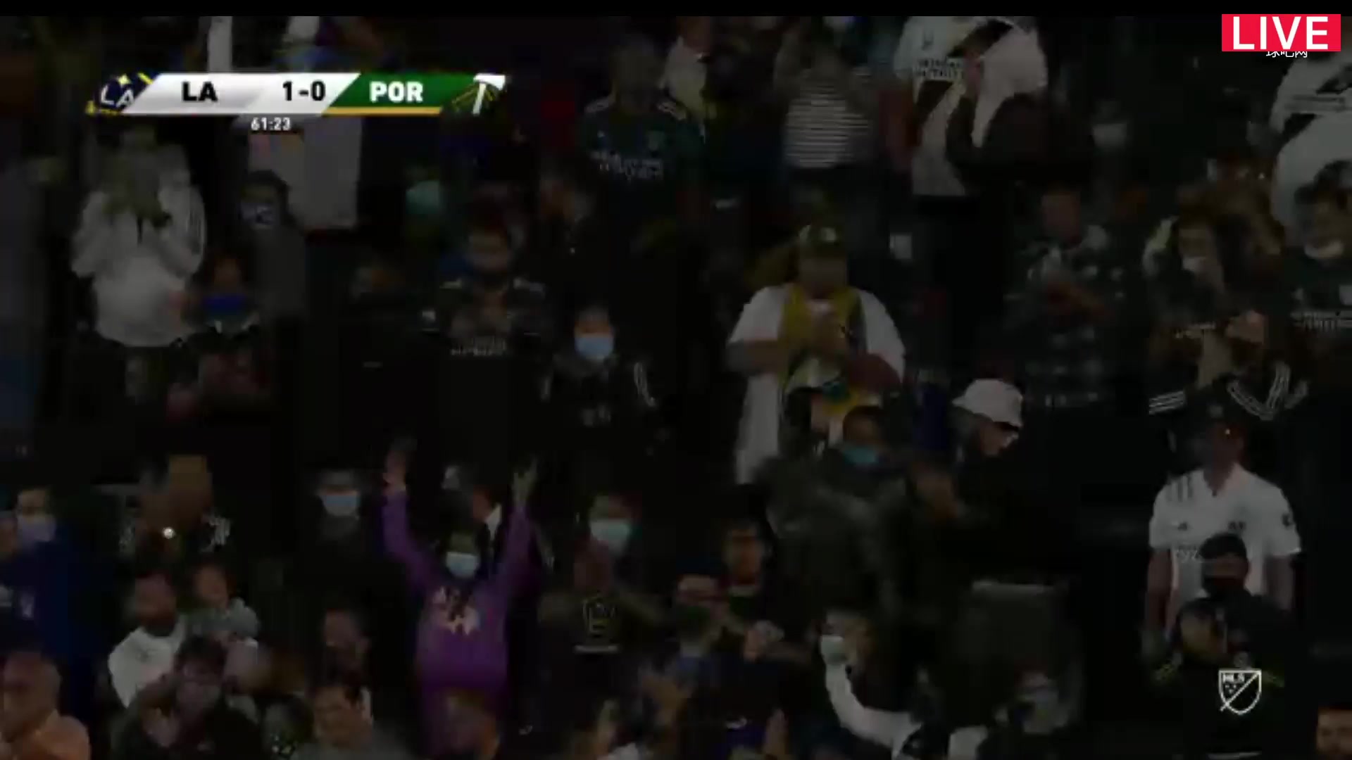 MLS Los Angeles Galaxy Vs Portland Timbers 61 ทำประตู Javier Hernandez Balcazar, Chicharito ประตู, ทำคะแนน 1:0