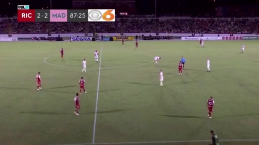 APSL Richmond Kickers Vs Forward Madison FC  Goal in 89 min, Score 3:2