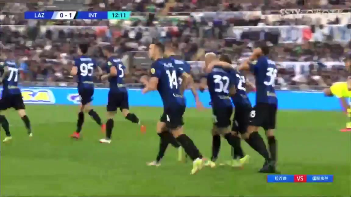 Serie A Lazio Vs Inter Milan Ivan Perisic Goal in 12 min, Score 0:1