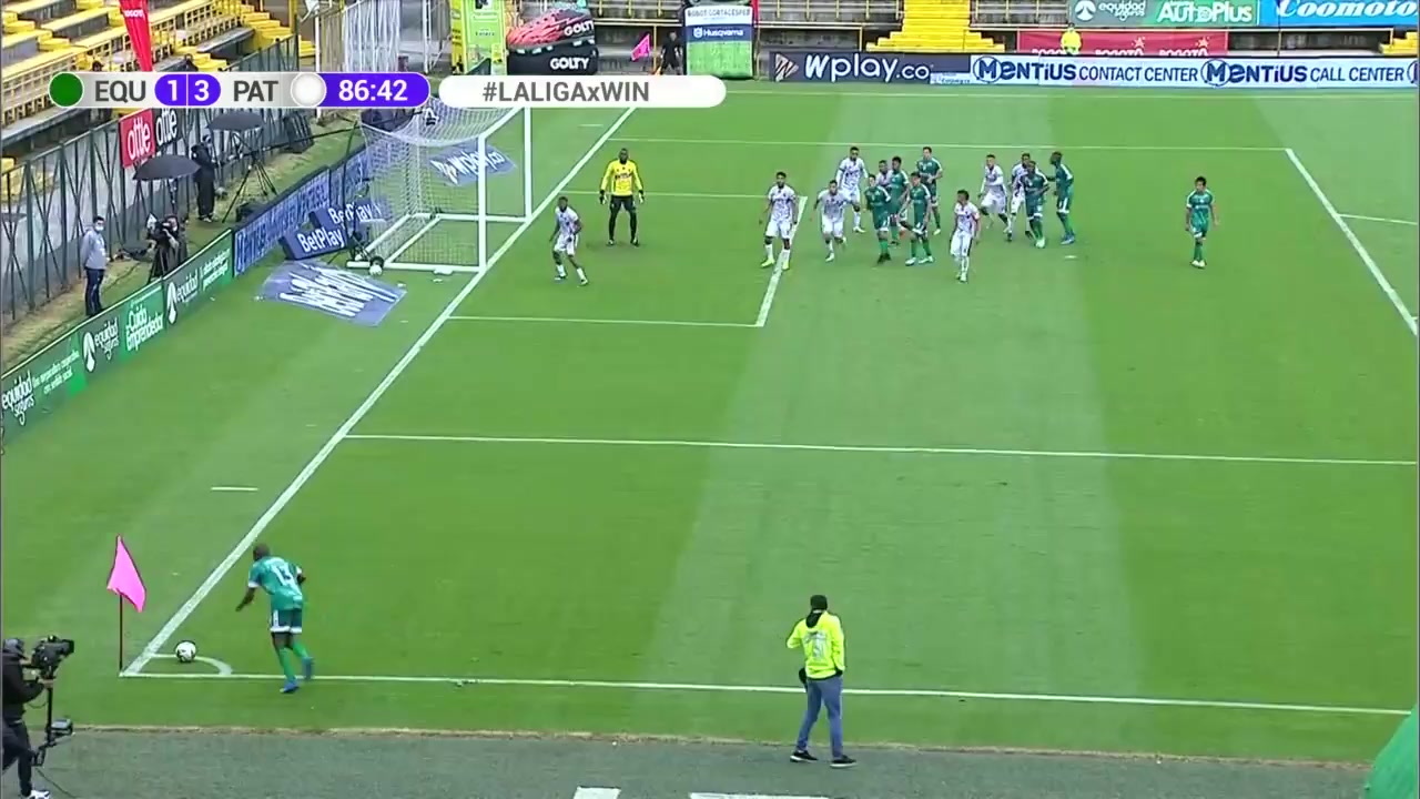 COL D1 La Equidad Vs Patriotas FC 87 phút Juan Mahecha MolinaVào, ghi bàn 1:3